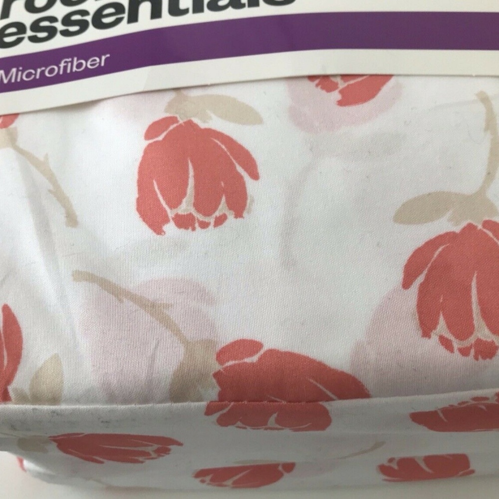 Microfiber Sheet Set QUEEN Coral Floral - Picture 4 of 5